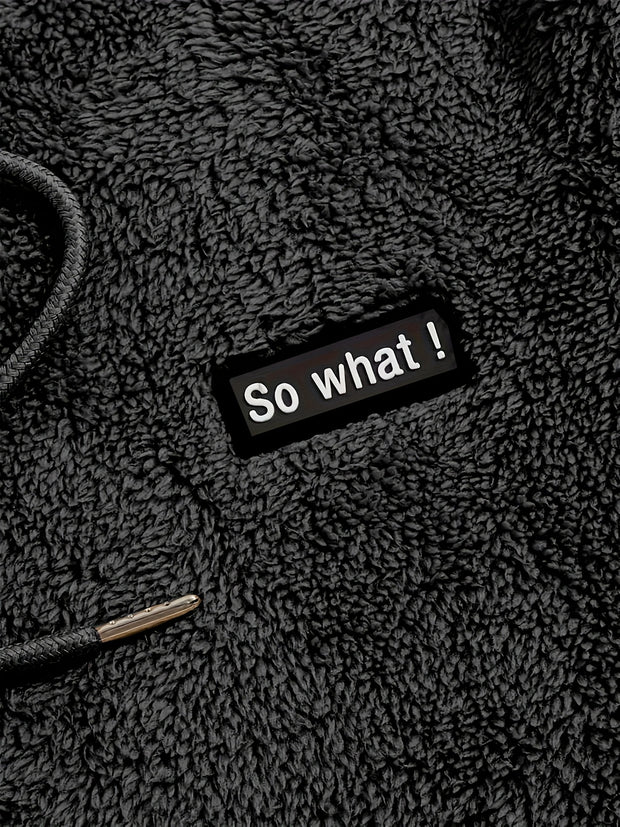 2-Piece Fluffy Men's Outfit Set: Casual Hooded Sweatshirt & Sweatpants Joggers for Winter Fall - Long Sleeve Pullover Hoodie and Soft Fleece Pants