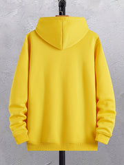 Autumn Winter Men's Hoodies, "Los Angeles" Print Oversized Hooded Sweatshirt For Males, Men's Clothing, Plus Size