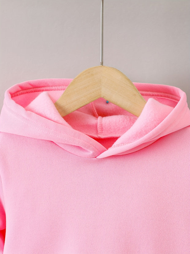 2pcs Butterfly Graphic Tie Dye Hoodies + Elastic Waist Jogger Pants Set for Girls Outdoor Sports