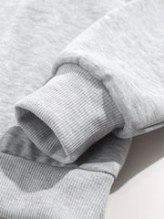 Women's Letter Print Two-piece Set - Long Sleeve Drawstring Hoodies Sweatshirt & Drawstring Jogger Sweatpants Outfits - Casual & Comfortable - For Women - Perfect for Loungewear, Sports & Everyday Wear - Great Gift for Teen G