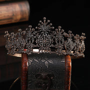 Popular Turkish Jewelry Flowery Set Chain Necklace Earring Bracelet Crown 5 Piece Set Bridal Caftan Dress Decorative Jewelry Set