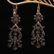 Popular Turkish Jewelry Flowery Set Chain Necklace Earring Bracelet Crown 5 Piece Set Bridal Caftan Dress Decorative Jewelry Set