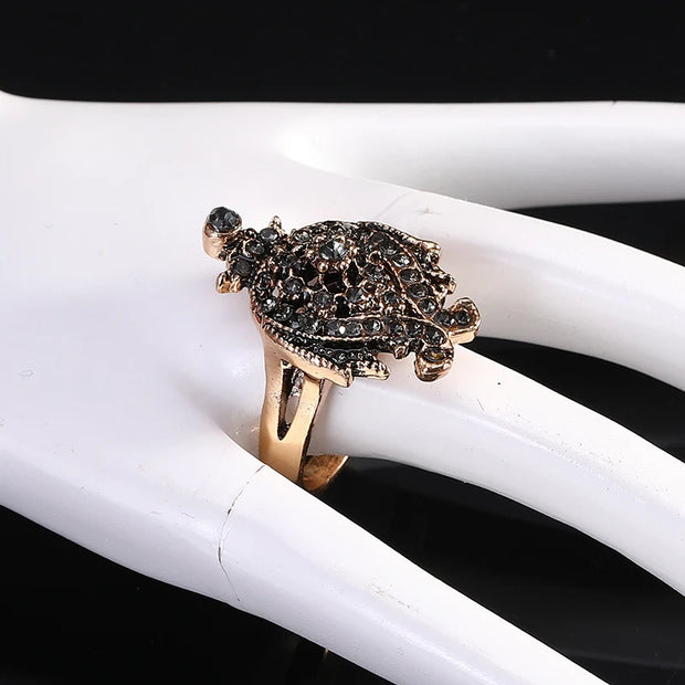 Popular Turkish Jewelry Flowery Set Chain Necklace Earring Bracelet Crown 5 Piece Set Bridal Caftan Dress Decorative Jewelry Set