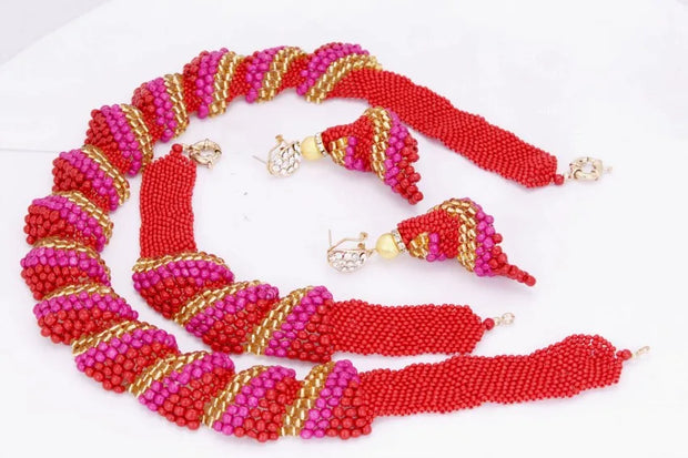 Dudo JEWELRY American Bracelet Earrings Necklace Jewelry Sets African Godki Luxury Women Jewelry set Handmade