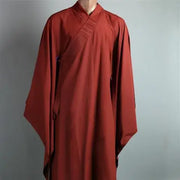 Monk Costume Buddhist Chinese Traditional Clothings Meditation Zen Shaolin Hanfu Clothing Taoism Tibetan Clothes Monk Robe