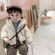 2023 Winter Clothing Children'S Coat Cotton Clothes Korean Boys And Girls Thick Windbreaker Hooded Jacket Warm Cartoon Jacket