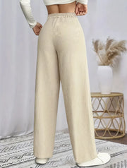 Women's clothing elegant, casual, fashionable, slimming, versatile, corduroy, autumn and winter fabric, long pants