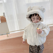 2023 Winter Clothing Children'S Coat Cotton Clothes Korean Boys And Girls Thick Windbreaker Hooded Jacket Warm Cartoon Jacket