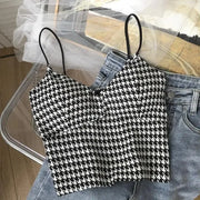 Crop Top Women Sexy Wireless Push Up Padded Tank Top Slim Was Thin Sports Summer Camisole 2023 New