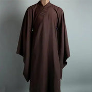 Monk Costume Buddhist Chinese Traditional Clothings Meditation Zen Shaolin Hanfu Clothing Taoism Tibetan Clothes Monk Robe