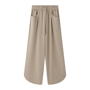 KL7523369 Women's Wide Leg Lounge Pants Cotton Blend Drawstring Waist Casual Fall Clothing