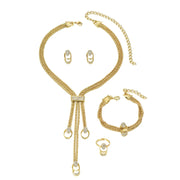 Geometric Jewelry Set Alloy Women's Fresh Sweet Necklace Charm Jewelrys