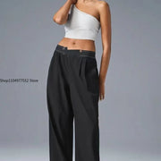 Lightweight Wide Leg Trousers Yoga Pants for Women  Waisted Loose Casual Lounge Travel Work Sweatpants Women