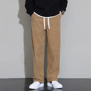 Corduroy Pants for Men 2025 Casual Wide Leg Trousers Soft Loose Fit Straight Pants Men Autumn Lounge Corduroy Trousers
