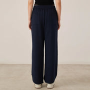KL7523369 Women's Wide Leg Lounge Pants Cotton Blend Drawstring Waist Casual Fall Clothing