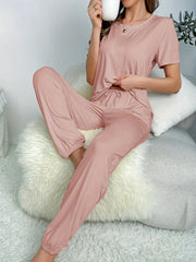 Women's Loungewear Set 2 PCS Pajamas Sleepwear Homewear Soft Comfortable Lounge Set Casual Outfit Can Be Worn Outside Streetwear