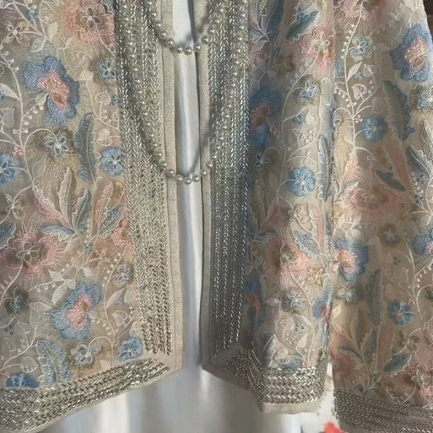 New Chinese Women Clothing National Style Heavy Industry Jacquard Embroidered Jacket Light Luxury High-end Old Money Style Coat