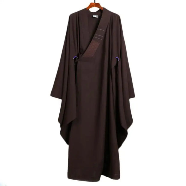 Monk Costume Buddhist Chinese Traditional Clothings Meditation Zen Shaolin Hanfu Clothing Taoism Tibetan Clothes Monk Robe