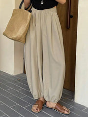 Summer New European and American Style Casual Pants Loose Legged Haren Pants Polyester Pants