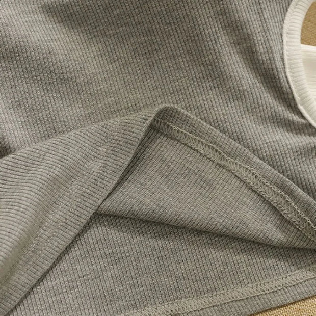 Chic and Sexy Women's Tank Tops Short-Lengthed Crop Tops Summer Slim Camisole Korean Fashion Crop Top