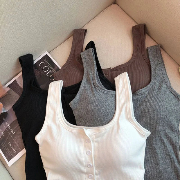 Crop Top Women Sexy Sleeveless Tops Fashion Female Underwear Lady's Camisole Girl Basic T-shirt Vest Lingerie Bras Tube Tops Hot