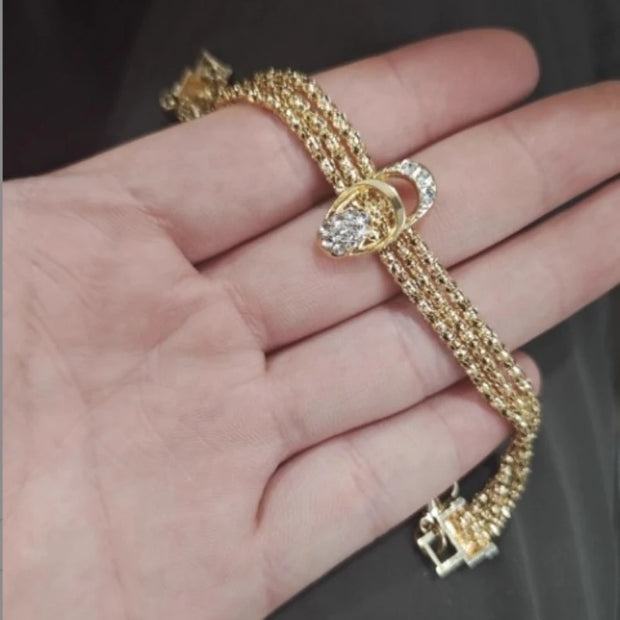 Geometric Jewelry Set Alloy Women's Fresh Sweet Necklace Charm Jewelrys