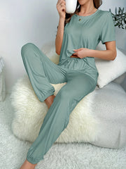 Women's Loungewear Set 2 PCS Pajamas Sleepwear Homewear Soft Comfortable Lounge Set Casual Outfit Can Be Worn Outside Streetwear