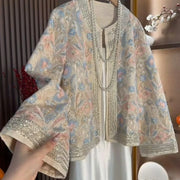 New Chinese Women Clothing National Style Heavy Industry Jacquard Embroidered Jacket Light Luxury High-end Old Money Style Coat