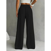 Four Seasons Fashion, Leisure, Comfortable Commuting, Solid Color, Versatile, Loose Wide Leg Pants for Women, Y2K