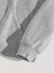 Halloween Spooky Letter Print Hoodie, Cute Drawstring Kangaroo Pocket Hoodies Sweatshirt, Women's Clothing