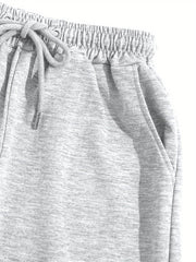 Women's Letter Print Two-piece Set - Long Sleeve Drawstring Hoodies Sweatshirt & Drawstring Jogger Sweatpants Outfits - Casual & Comfortable - For Women - Perfect for Loungewear, Sports & Everyday Wear - Great Gift for Teen G